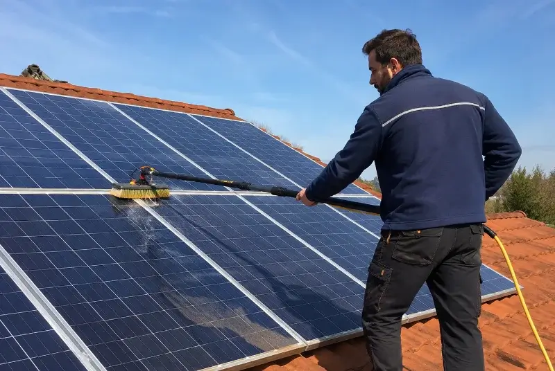 Nettoyage et entretien de panneaux solaires à Jazennes